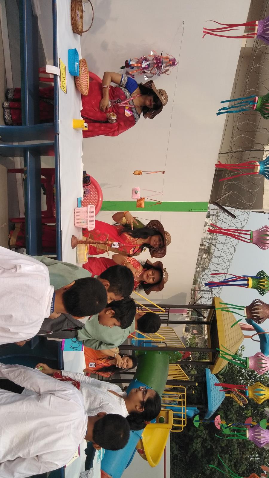 Students and Parents enjoying at Deepawali fete