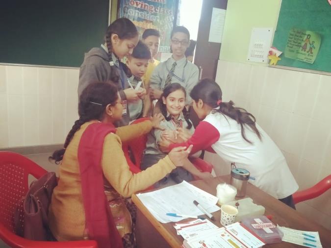 M R VACCINATION CAMP IN NVPS
