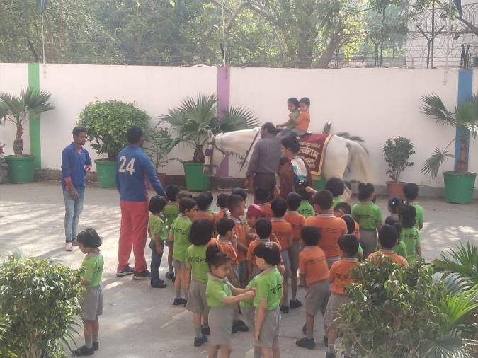 NVPS INTRODUCED HORSE RIDING FOR PRE PRIMARY KIDS