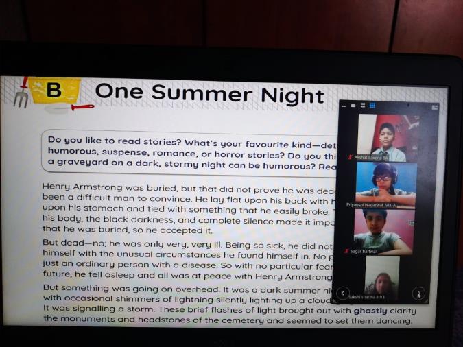 GLIMPSE OF ONLINE CLASSES DURING LOCKDOWN