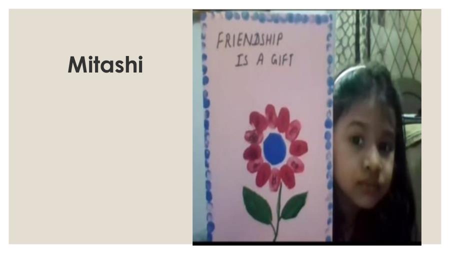 CLASS - II - FRIENDSHIP CARD MAKING ACTIVITY