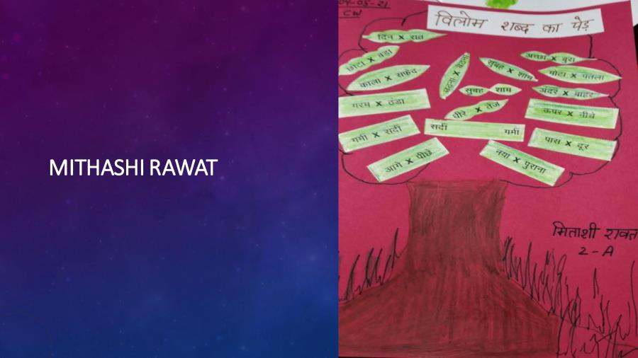 CLASS II - HINDI ACTIVITY - TREE OF VILOM SHABD