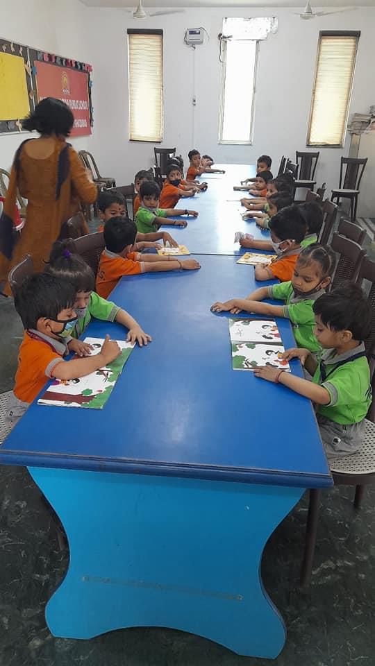 Picture reading and story session on World Book Day