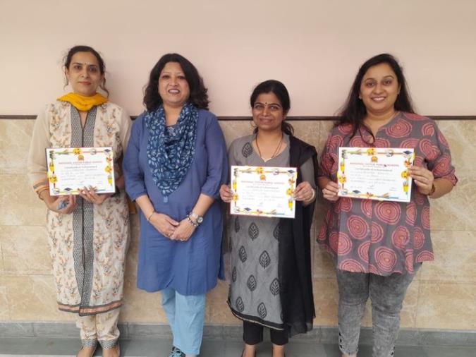Winners of Best Decorated Classroom on Diwali